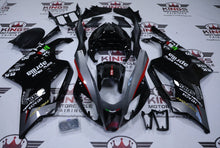 APRILIA RSV1000R Fairings (2003-2006) Black, Gray, Red Stripe from KingsMotorcycleFairings.com