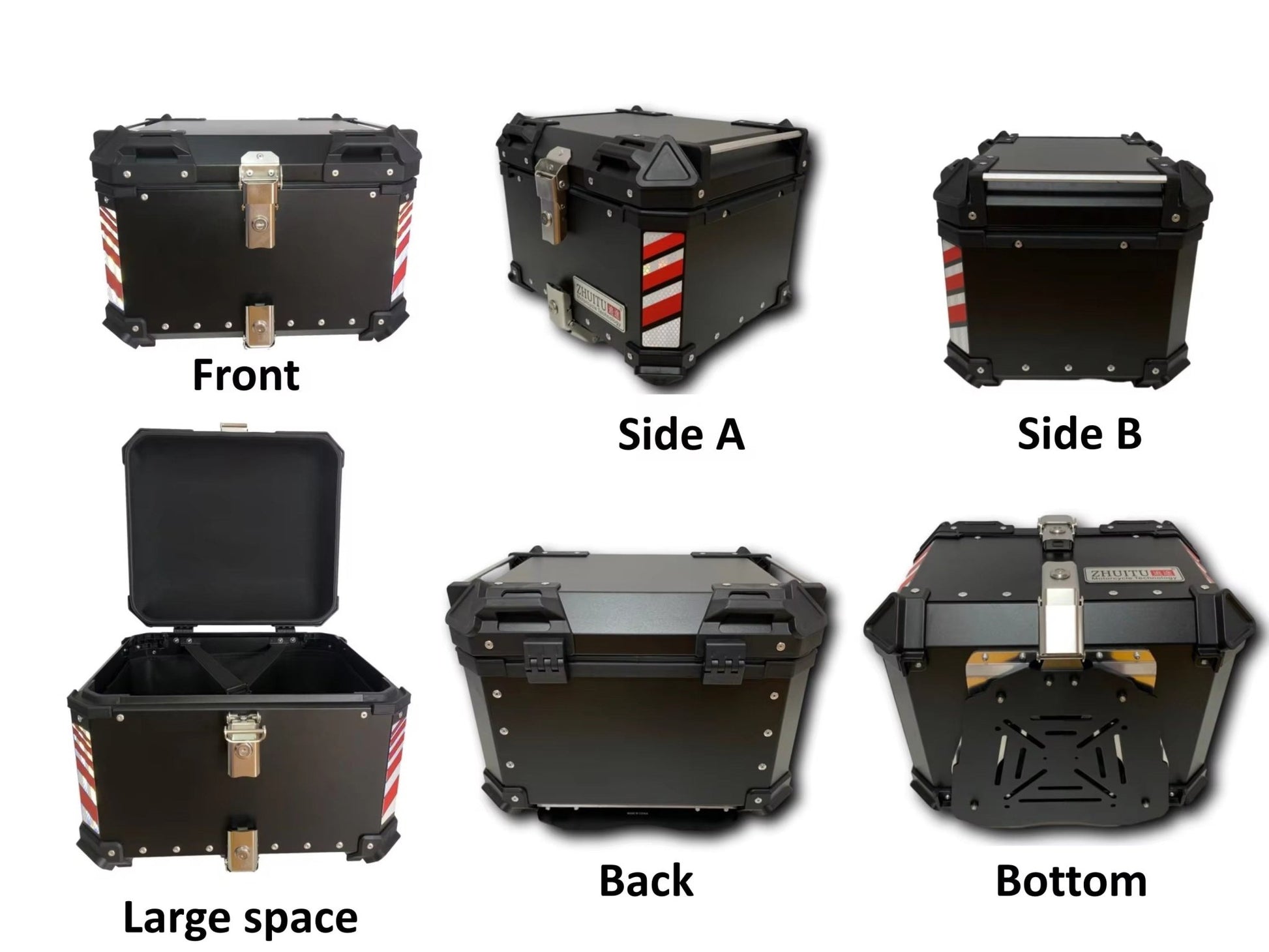 Aluminum Motocycle Top Box Storage at KingsMotorcycleFairings.com