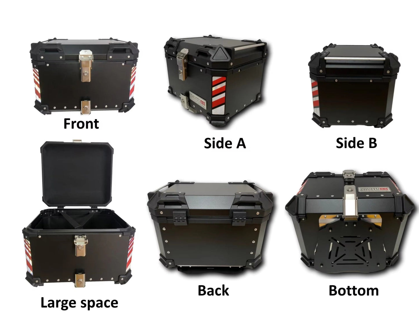 Aluminum Motocycle Top Box Storage at KingsMotorcycleFairings.com