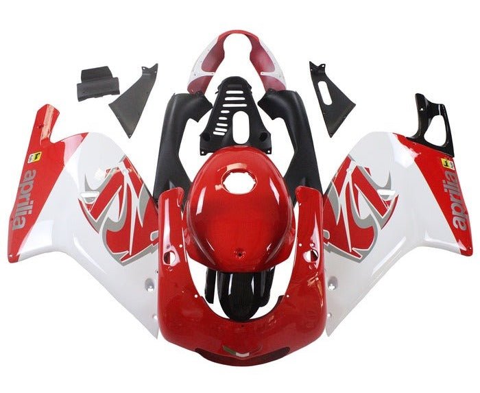 Aprilia RS125 Fairing kit (2000-2005) Red, White at KingsMotorcycleFairings.com