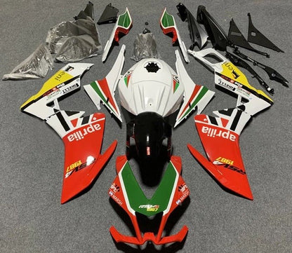 Aprilia RS4125 Fairings (2012-2016) Red, White, Green at KingsMotorcycleFairings.com