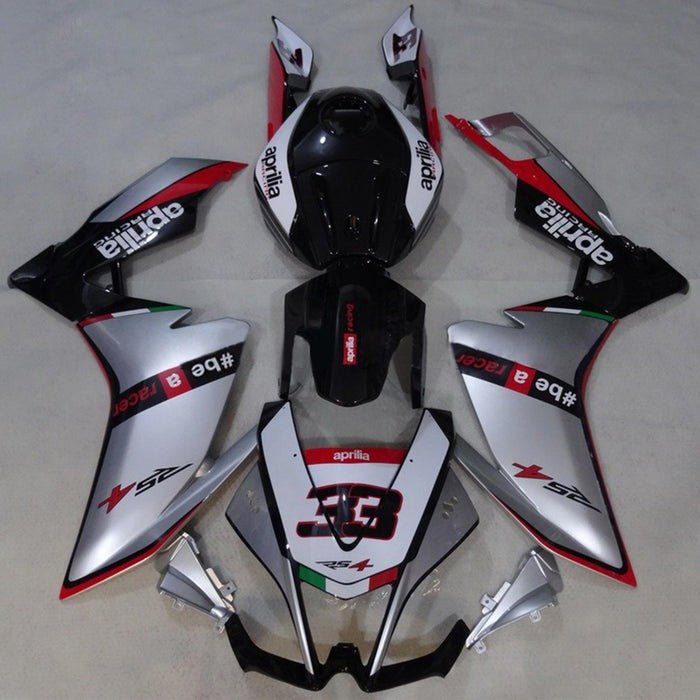 Aprilia RS4 125 Fairings (2012-2016) Silver, Red, Black at KingsMotorcycleFairings.com