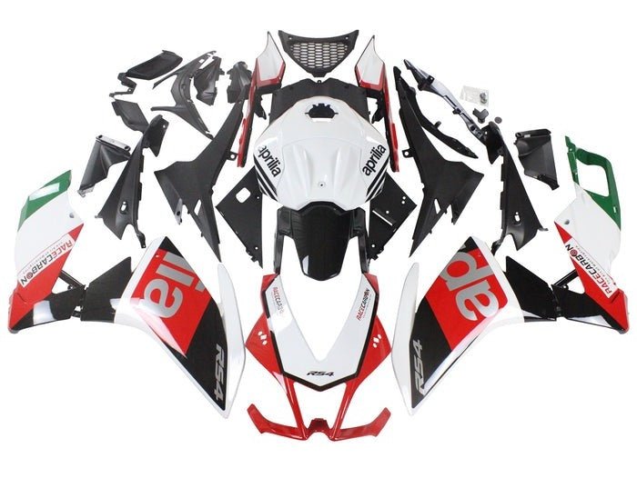 Aprilia RS4 125 Fairings(2012-2016) White, Black, Red at KingsMotorcycleFairings.com