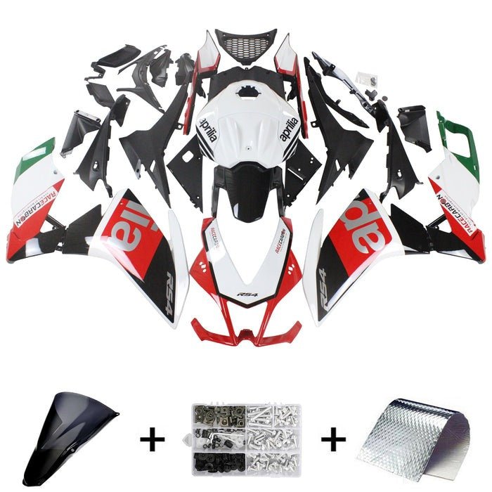 Aprilia RS4125 Fairings(2012-2016) White, Black, Red at KingsMotorcycleFairings.com