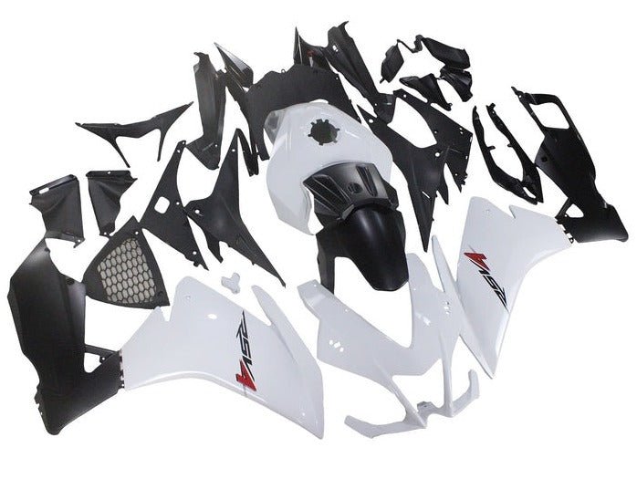 Aprilia RS4 125 Fairings (2012-2016) White, Matte Black at KingsMotorcycleFairings.com