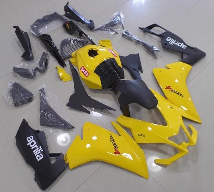Aprilia RS4 125 Fairings (2012-2016) Yellow, Black at KingsMotorcycleFairings.com