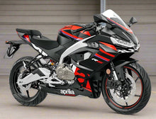 Aprilia RS 457 Fairing Kit (2024-2025) Matte Black, Red Stripes at KingsMotorcycleFairings.com