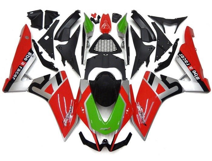 Aprilia RSV4 1000 Fairings (2009-2015) Red, Silver, Green, Black at KingsMotorcycleFairings.com