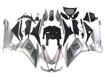Aprilia RSV4 1000 Fairings (2009-2015) Silver, Gray, Red at KingsMotorcycleFairings.com