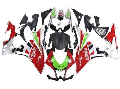 Aprilia RSV4 1000 Fairings (2016-2020) Red, Green, Silver at KingsMotorcycleFairings.com
