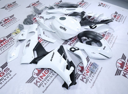 Aprilia RSV4 1100 Fairings (2021-2024) White from KingsMotorcycleFairings.com
