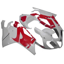 Aprilia RSV1000R Fairings (2003-2006) White, Red by KingsMotorcycleFairings.com