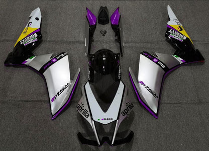 Aprilia RSV41000 Fairings (2009-2015) Silver, Purple, Black at KingsMotorcycleFairings.com