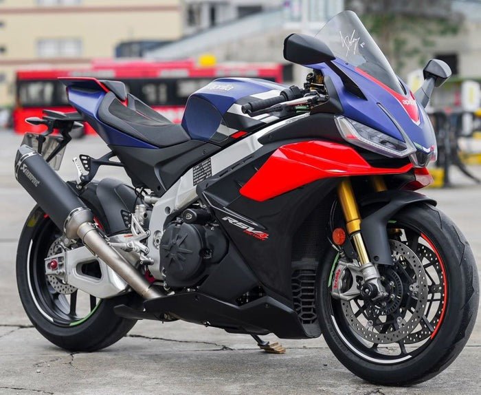 Aprilia RSV4 1100 Fairings (2021-2024) Matte Blue, Gloss Red, Black at KingsMotorcycleFairings.com
