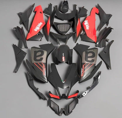 Aprilia RSV4 Fairings (2009-2015) Matte Black, Red, Gray at KingsMotorcycleFairings.com