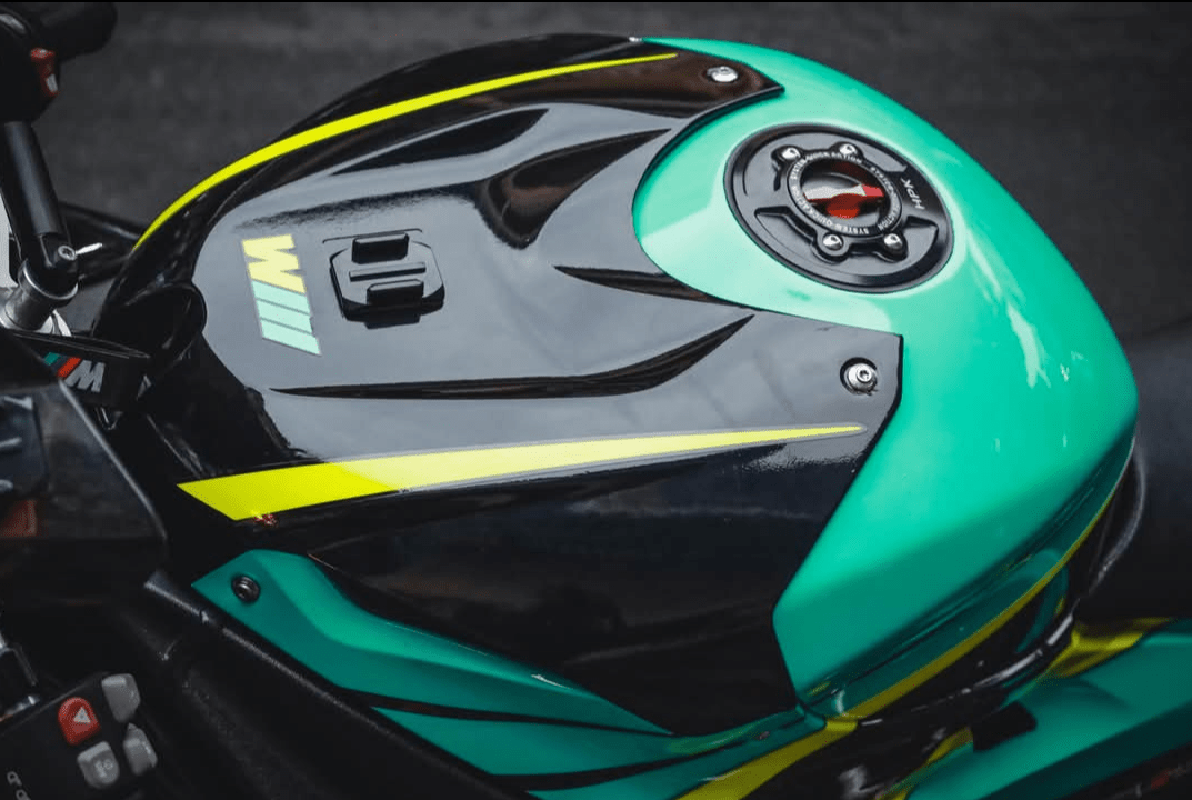 BMW S1000RR Fairing Set (2015-2016) Black, Turquoise, Yellow at KingsMotorcycleFairings.com