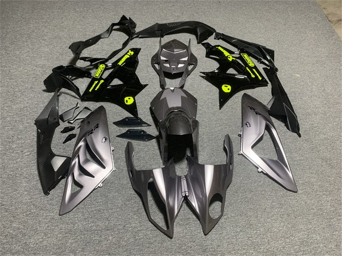 BMW S1000RR Fairings (2009-2014) Matte Silver, Gloss Black, Yellow at KingsMotorcycleFairings.com