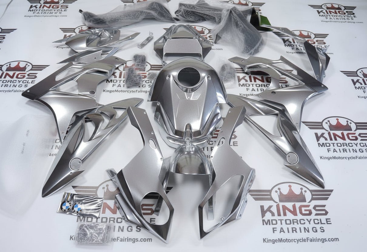 BMW S1000RR Fairings (2009-2014) Silver at KingsMotorcycleFairings.com