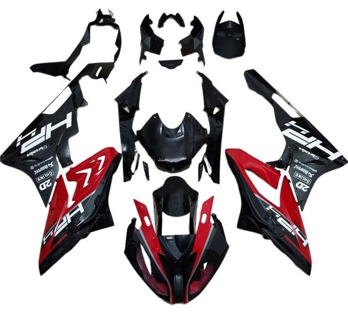 BMW S1000RR Fairings (2015-2016) Black, Red, HP at KingsMotorcycleFairings.com