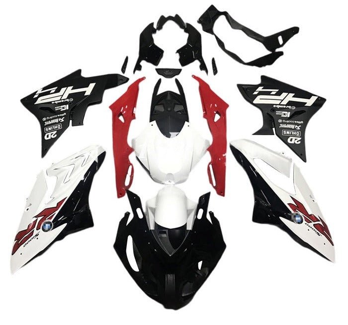 BMW S1000RR Fairings (2015-2016) Black, White HP, Red RR at KingsMotorcycleFairings.com