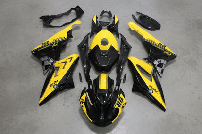 BMW S1000RR Fairings (2015-2016) Black, Yellow at KingsMotorcycleFairings.com