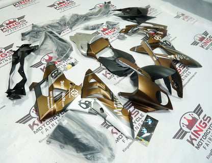 BMW S1000RR Fairings (2015-2016) Matte Bronze, Black, Silver by KingsMotorcycleFairings.com