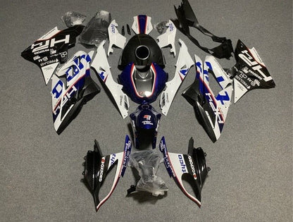 BMW S1000RR Fairings (2017-2018) White, Dark Blue, Black, Tyco at KingsMotorcycleFairings.com