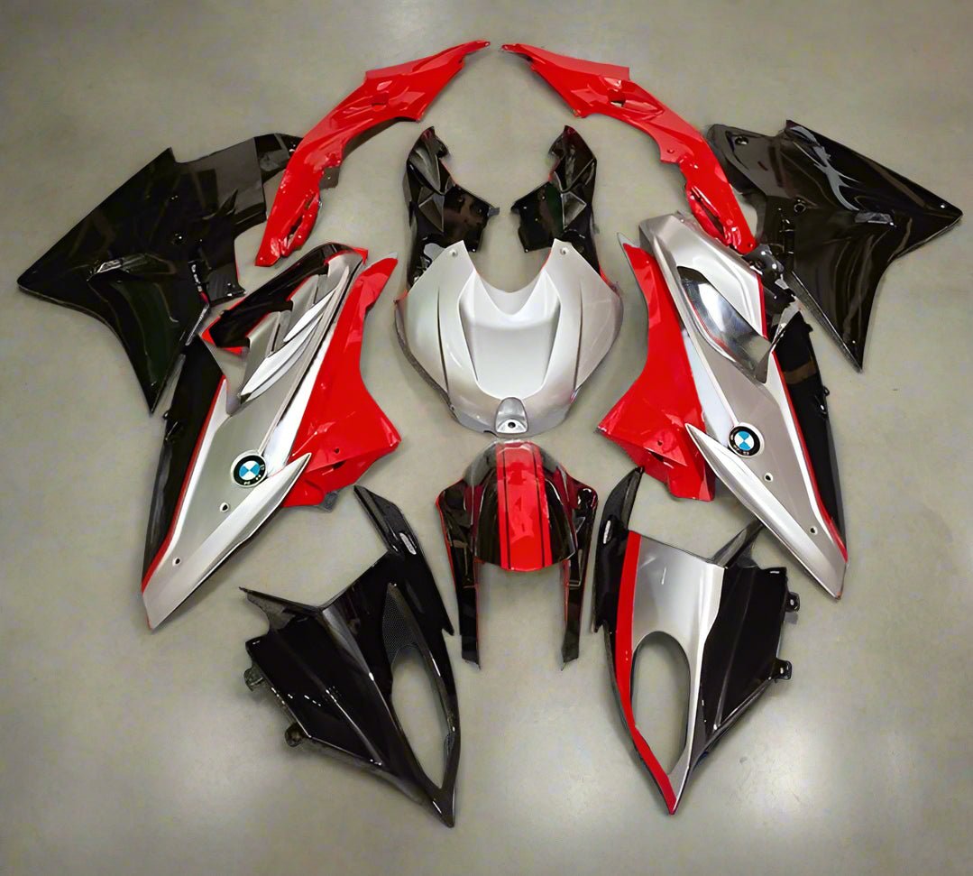 BMW S1000RR Fairings (2019-2022) Silver, Red, Black at KingsMotorcycleFairings.com