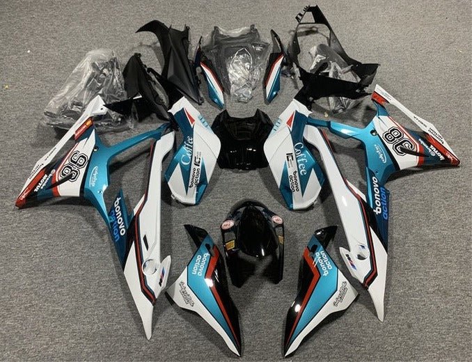 BMW S1000RR Fairings (2019-2022) White, Teal, Black, Red at KingsMotorcycleFairings.com
