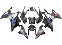 BMW S1000RR Fairing Kit (2019-2022) Faux Carbon Fiber, Blue, Red, Gray at KingsMotorcycleFairings.com