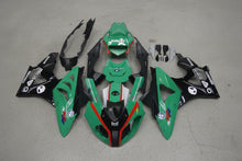 BMW S1000RR Fairings (2009-2014) Green, Black, Red Stripe at KingsMotorcycleFairings.com