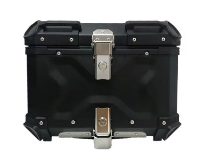 Black 45L Aluminum Motorcycle Top Box Storage at KingsMotorcycleFairings.com 