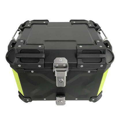 Black Neon 35L Aluminum Motorcycle Top Box Storage at KingsMotorcycleFairings.com