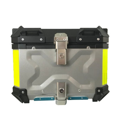 Black Silver Neon 45L Aluminum Motorcycle Top Box Storage at KingsMotorcycleFairings.com