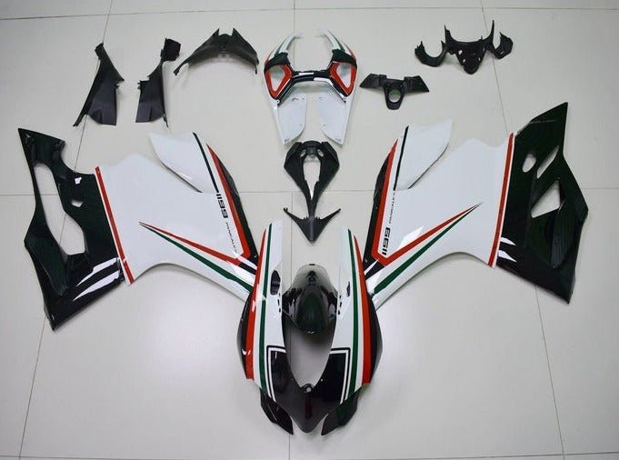 DUCATI 1199 Fairings (2011-2014) White, Black, Red, Green at KingsMotorcycleFairings.com