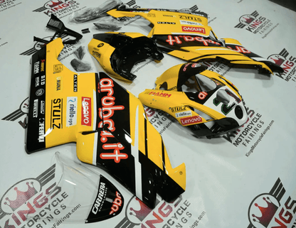 DUCATI 749 Fairing Kit (2005-2006) Yellow, Black ARUBA at KingsMotorcycleFairings.com