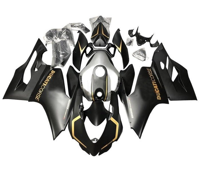 Ducati 1199 Fairings (2011-2014) Matte Black, Gold, Silver at KingsMotorcycleFairings.com
