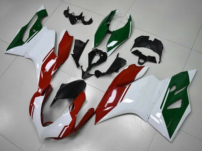 Ducati 1199 Fairings (2011-2014) White, Red, Dark Green at KingsMotorcycleFairings.com