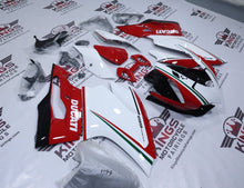 Ducati 1199 Fairings (2011-2014) White, Red, Green, Black Stripe from KingsMotorcycleFairings.com