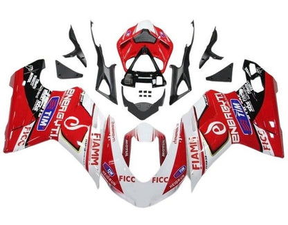 Ducati 1299 Fairings (2015-2020) Red, White FIAMM at KingsMotorcycleFairings.com