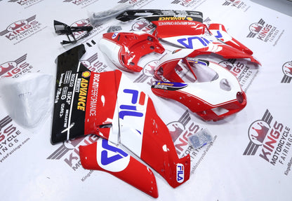 Ducati 749 Fairings (2005-2006) FILA Red, White, Blue at KingsMotorcycleFairings.com