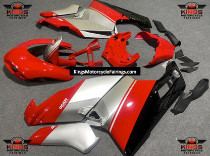 Ducati 749 Race Fairings (2003-2004) Red, Silver, Black at KingsMotorcycleFairings.com
