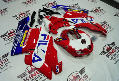 Ducati 749 (2005-2006) Red, White & Blue Fila Fairings at KingsMotorcycleFairings.com