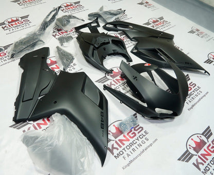 Ducati 848 Fairings (2007-2014) All Matte Black by KingsMotorcycleFairings.com