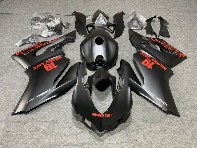 Ducati 899 Fairings (2011-2014) Matte Black, Red, White #19 at KingsMotorcycleFairings.com