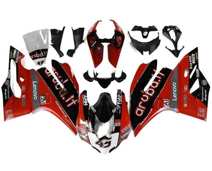Ducati 899 Fairings (2011-2014) Red, Black, White Aruba at KingsMotorcycleFairings.com
