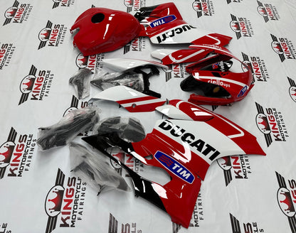 Ducati 899 Fairings (2011-2014) Red, White Stripe, Tim from KingsMotorcycleFairings.com
