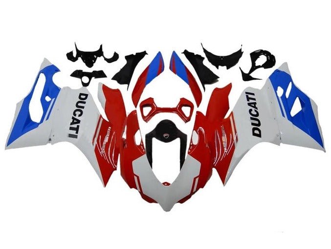 Ducati 899 Fairings (2011-2014) Red, White, Blue at KingsMotorcycleFairings.com