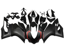 Ducati 959 Fairings (2015-2020) Matte Black, Red Stripe at KingsMotorcycleFairings.com