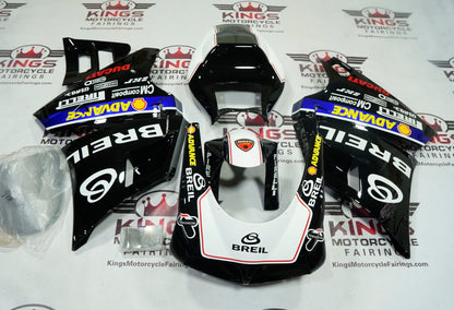 Ducati 998 Fairings (2002-2003) Black, White, Red Breil by KingsMotorcycleFairings.com